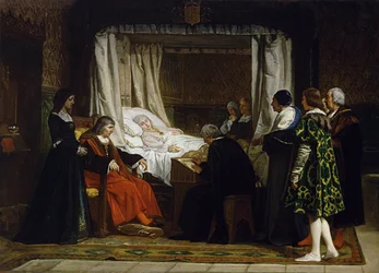 Queen Isabella I of Castile Dictating Her Last Will and Testament