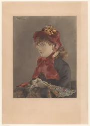 Young Woman with Fan