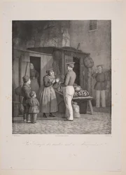 A Russian Trading with an Amager Woman