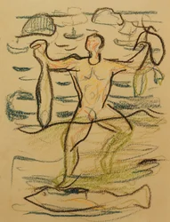 Bather with Fish