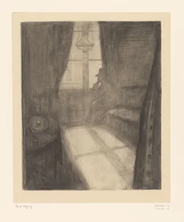 Man in an Interior Sitting by the Window
