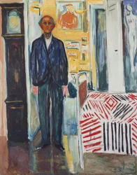 Self-portrait, Between the Clock and the Bed