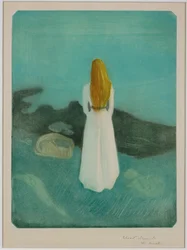 Young Woman on the Seashore