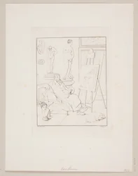 C.A. Lorentzen in His Studio