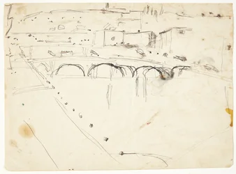 View from a Window by the Lungarno over the River towards Santo Spirito and San Miniato Heights, Florence