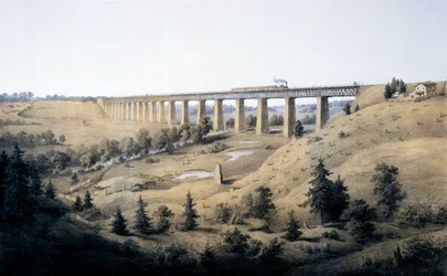 The High Bridge near Farmville, Prince Edward County, from 
