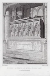 Monument of Eleanor the Queen of Edward I, in Westminster Abbey