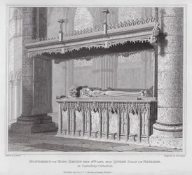 Monument of King Henry IV and His Queen Joan of Navarre in Canterbury Cathedral