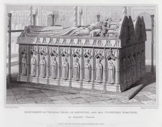 Monument of Thomas Earl of Arundel and his Countess Beatrix, in Arundel Church