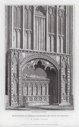 Monument of Thomas Hatfield, Bishop of Durham, in Durham Cathedral