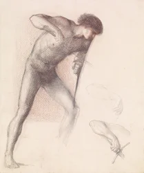 St George Series - Male Nude - Study of St George for 