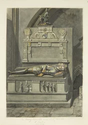 Monument to Sir Henry Newton, and Lady Newton in Bristol Cathedral