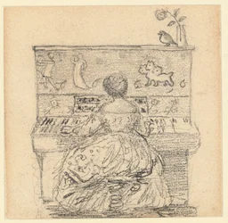 Georgiana Burne-Jones at the Piano