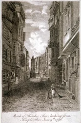 Butcher Row, Westminster, London, 1796