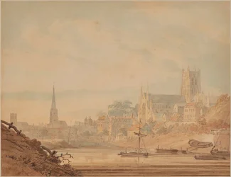 Worcester from the River Severn