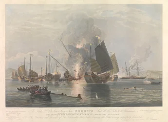 Iron Steamship Nemesis, War Junks in Anson