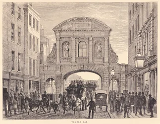 Temple Bar in Fleet Street, c.1870