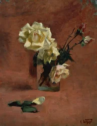 Still Life with Roses in a Glass