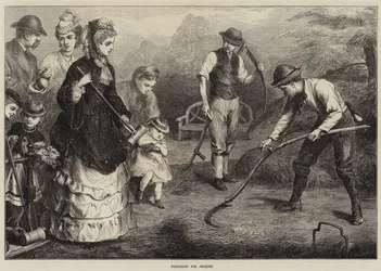 Preparing for Croquet