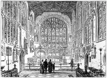 The chancel of Stratford church, Stratford-upon-Avon, Warwickshire