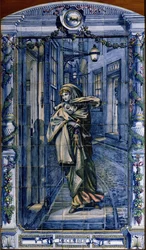 December, from a Series of Tile Panels for the Dutch Kitchen