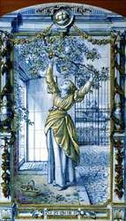 September, from a Series of Tile Panels for the Dutch Kitchen
