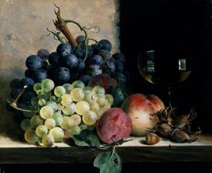 Still Life with Fruits and a Glass of Wine