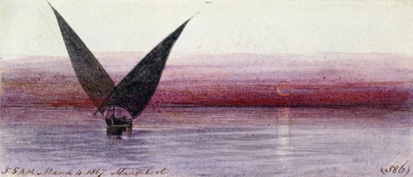An Egyptian Boat on the Nile, in Manfaloot