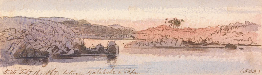Between Kalabshee and Tafa, 5:20 pm, 16 February 1867