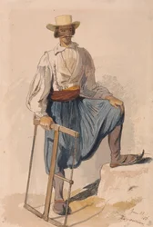 Greek Woodcutter, June 13, 1856