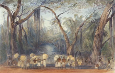 People on the Road Near Kalicut, Malabar