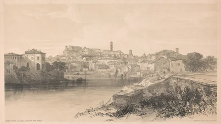 Rome from Via della Porta San Paolo, from Views in Rome and its Environs, 1841