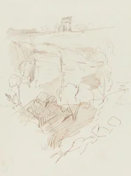 Ruined Temple on a Hill