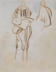 Study of an Egyptian Man on a Camel