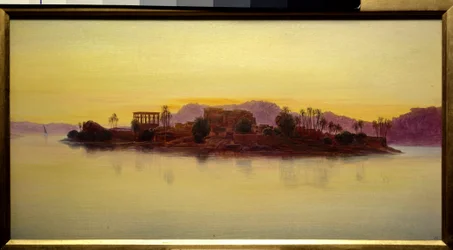 Sunset on the Island of Philae in Egypt