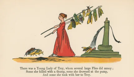 There was a Young Lady of Troy, Whom Several Large Flies Did Annoy, from 