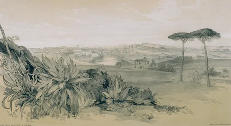 Views in Rome and its environs: Rome from a villa above Porta Portese