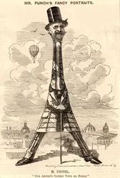 Caricature of Gustave Eiffel