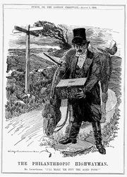 David Lloyd George, Welsh-born British Liberal Statesman. Cartoon by Edward Linley Sambourne from Punch, London, August 1908