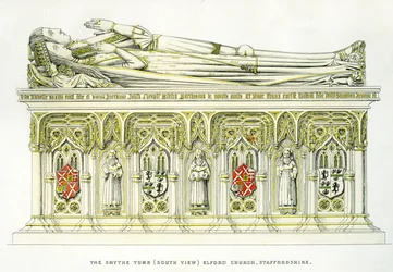 Lady Isabel Neville and Her Second Husband, Sir William Smythe, from the Smythe Tomb, St. Peter