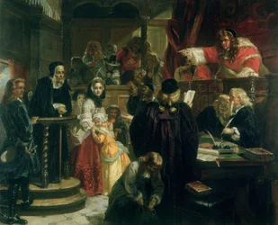 Judge Jeffries Hurling Abuse at Richard Baxter at his Trial