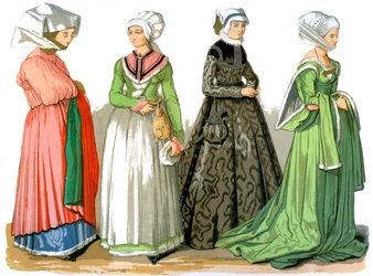 Women of Nuremberg, Germany, 16th century