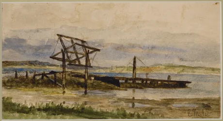 Landscape with Dock, Sea and Beach (#18)