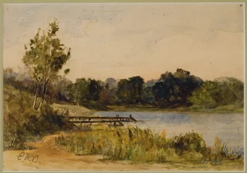 Landscape with Dock and Water