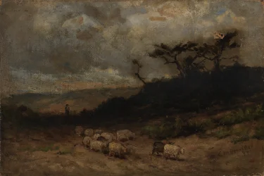 Untitled (Shepherd with Sheep)