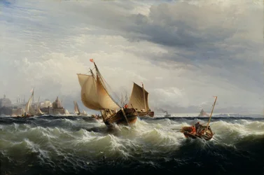 Fishing Boats Beating up to Windward, ca. 1858