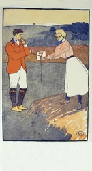 September (detail) from 1931 Golfing Calendar, published 1931