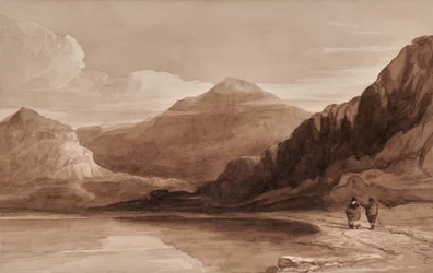 Landscape with Figures and Mountain