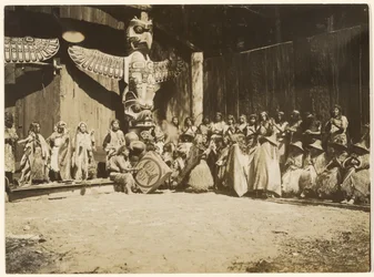[Banked Thick Against the Walls Was the Motley Throng of Warriors and Their Wives]