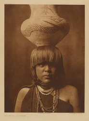 Girl and Jar - San Ildefonso